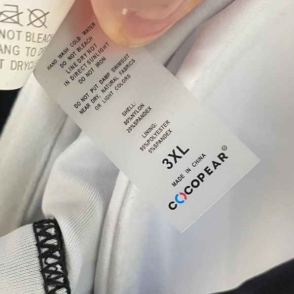 Women’s Black Bathing Suit Swimsuit Swim Dress Skirt One Piece - Picture 9 of 10